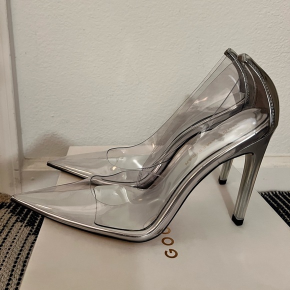 New In Box Good American Glass Cinder-F*cking-Rella Pump - Picture 7 of 14